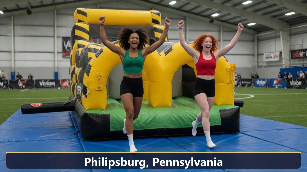 Inflatable obstacle course rental for events in Philipsburg, Pennsylvania