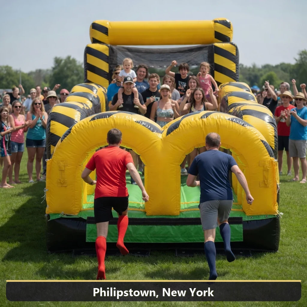 Inflatable obstacle course rental for events in Philipstown, New York