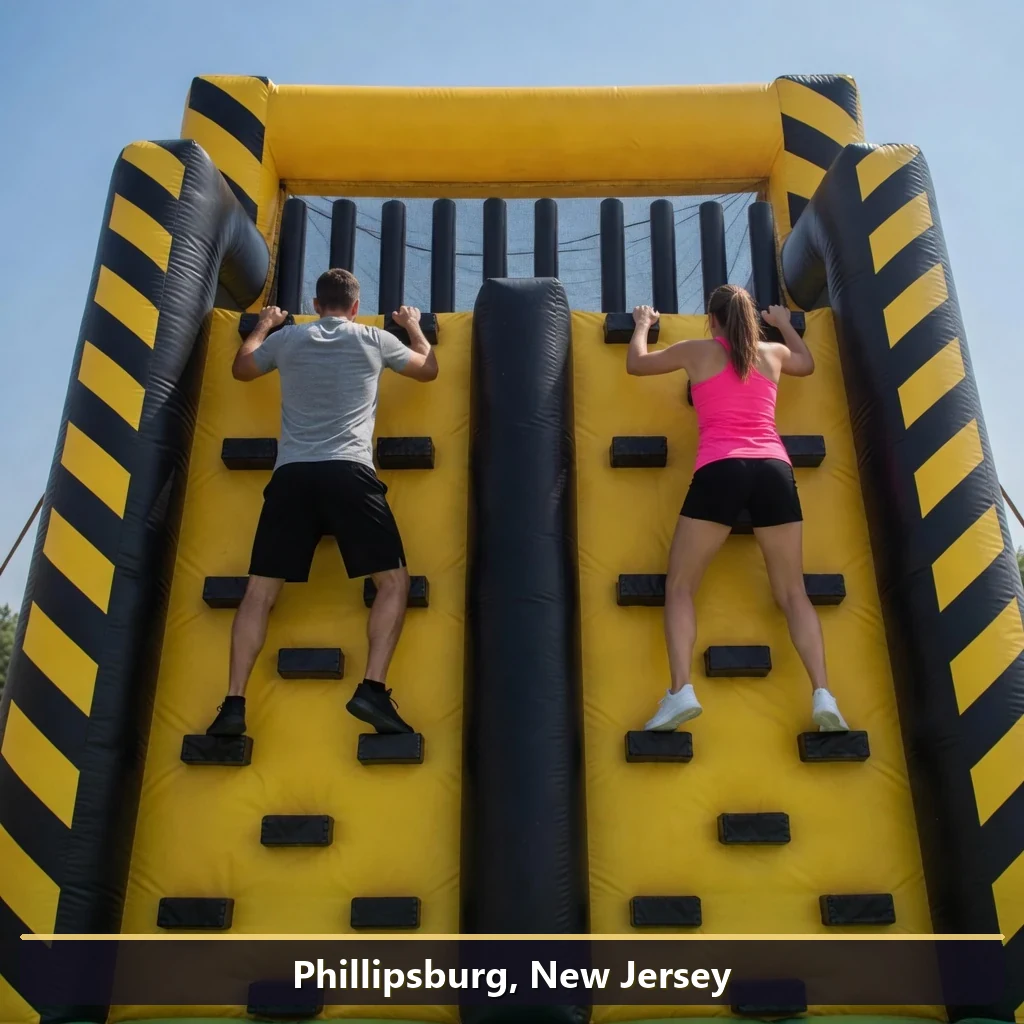 Inflatable obstacle course rental for events in Phillipsburg, New Jersey