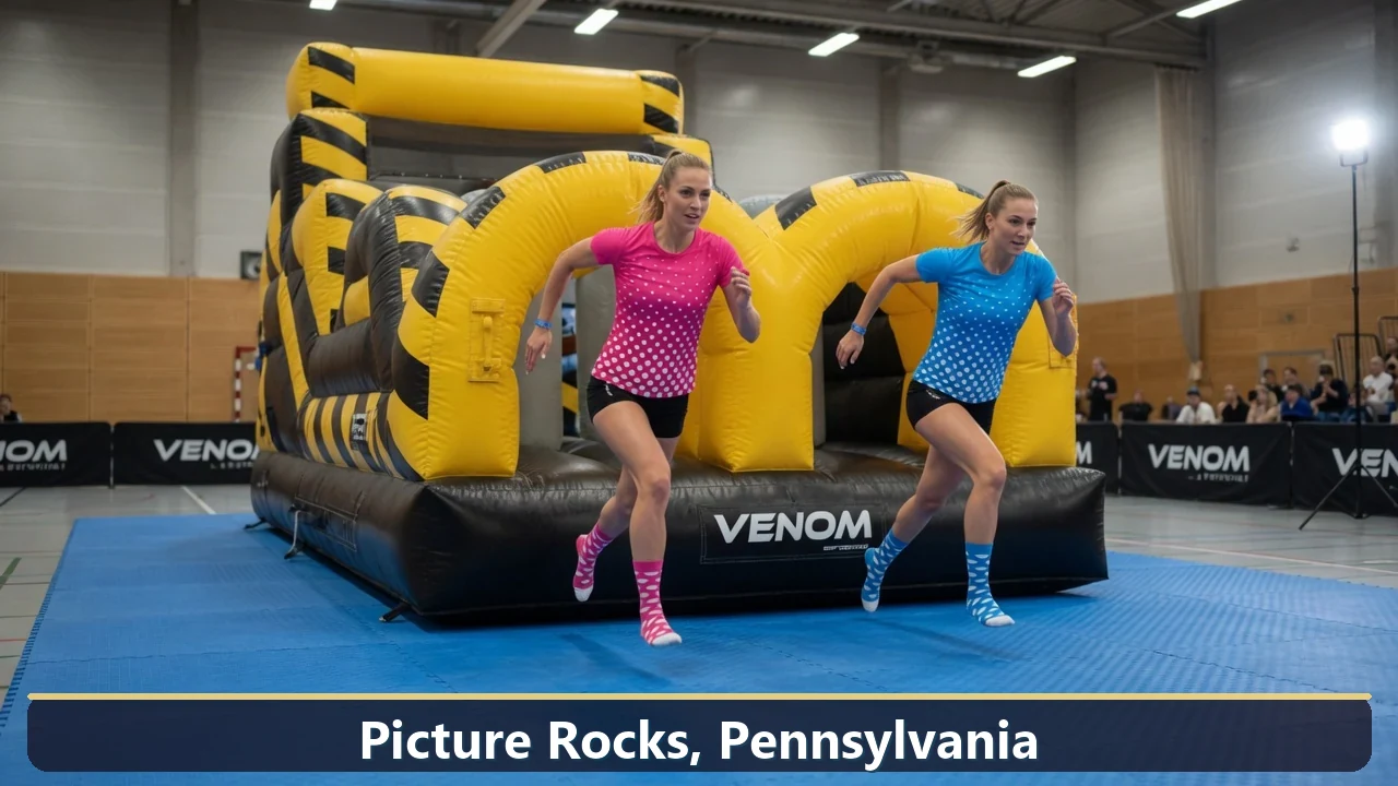 Inflatable obstacle course rental for events in Picture Rocks, Pennsylvania