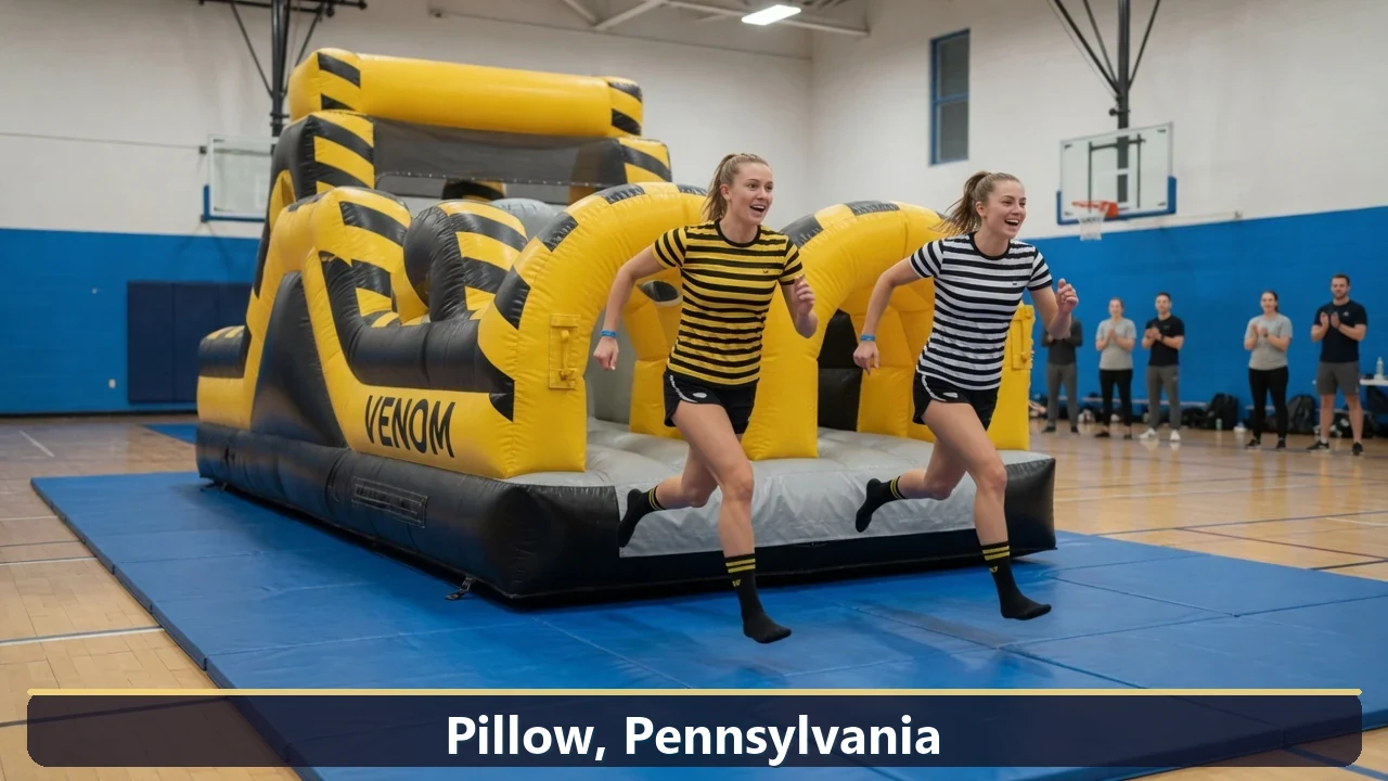 Inflatable obstacle course rental for events in Pillow, Pennsylvania
