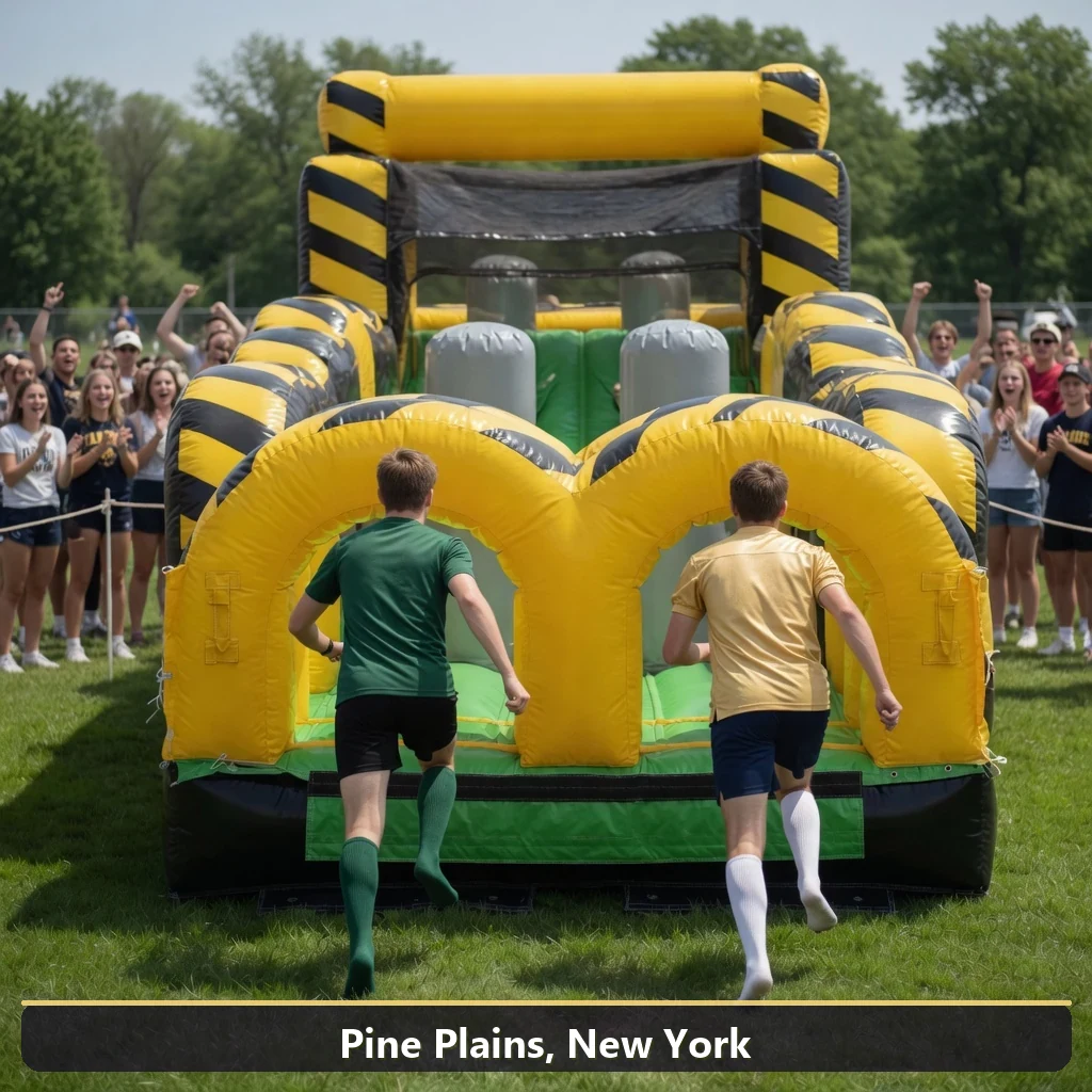 Inflatable obstacle course rental for events in Pine Plains, New York