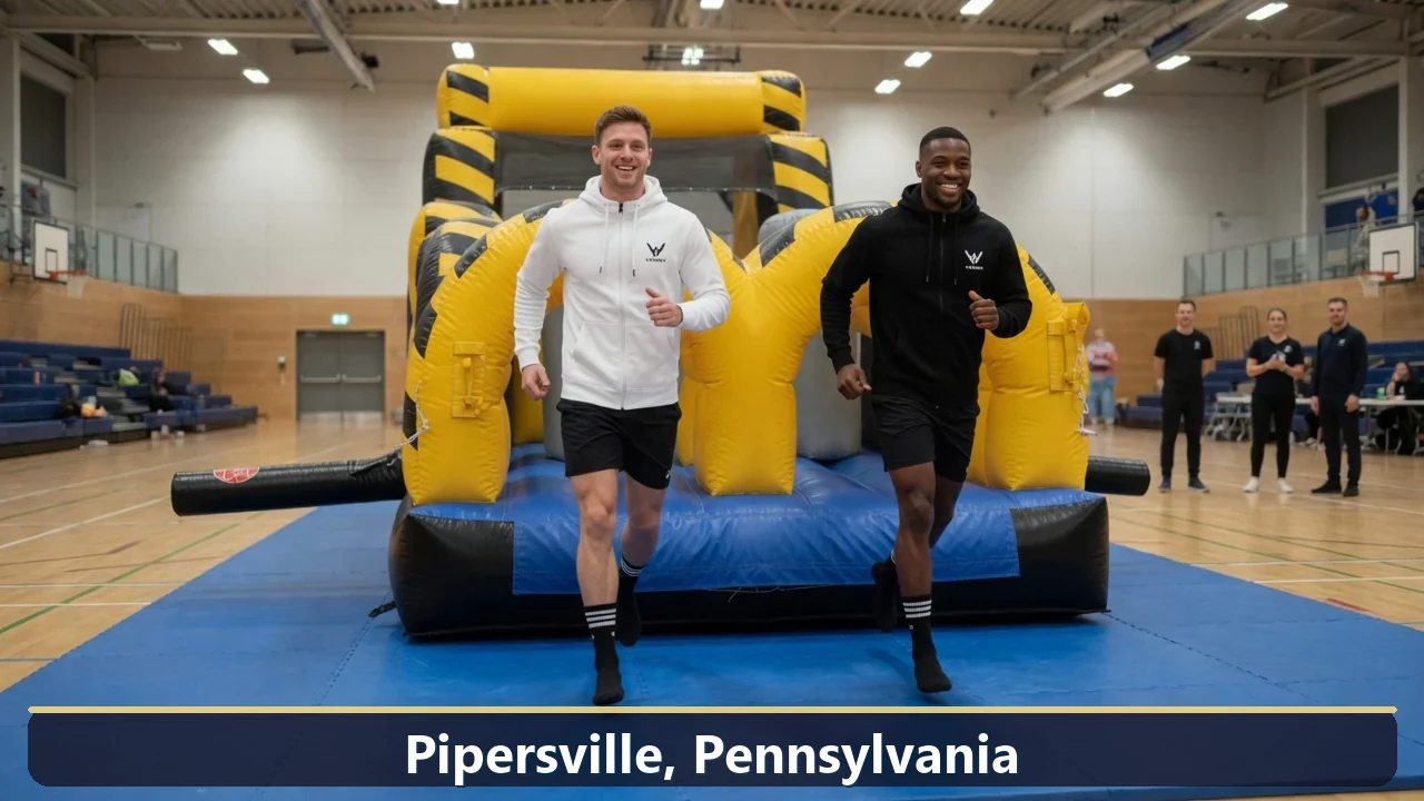 Inflatable obstacle course rental for events in Pipersville, Pennsylvania