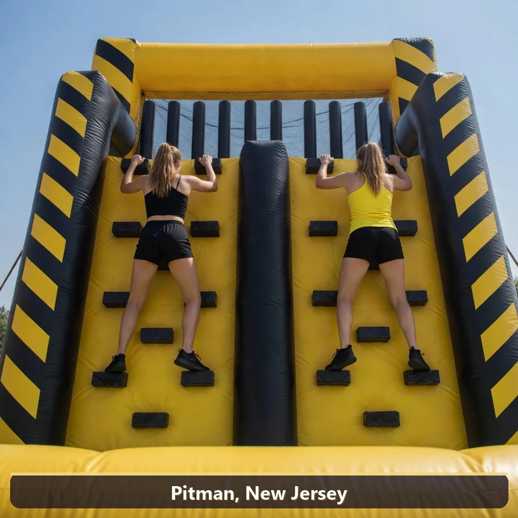 Inflatable obstacle course rental for events in Pitman, New Jersey
