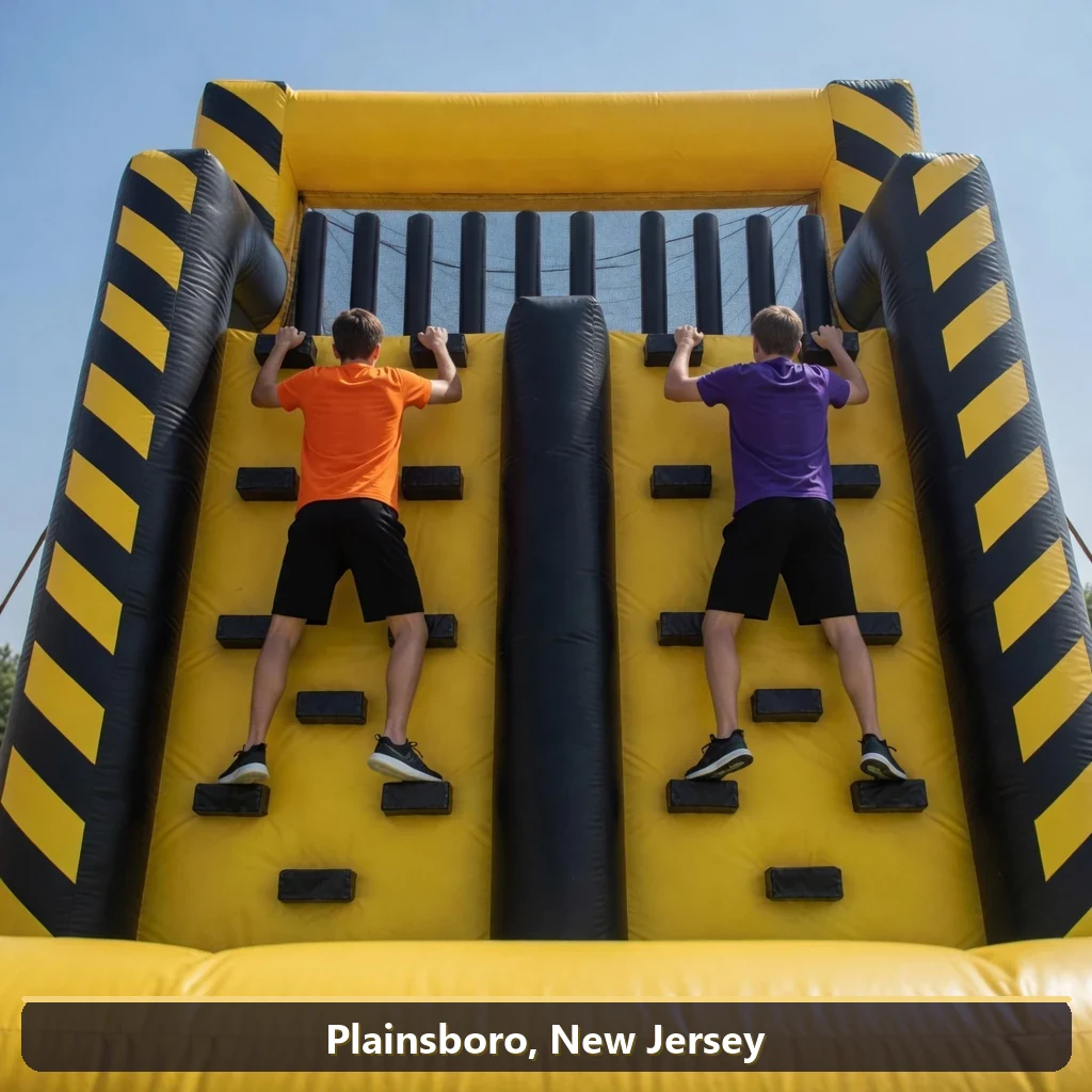 Inflatable obstacle course rental for events in Plainsboro, New Jersey