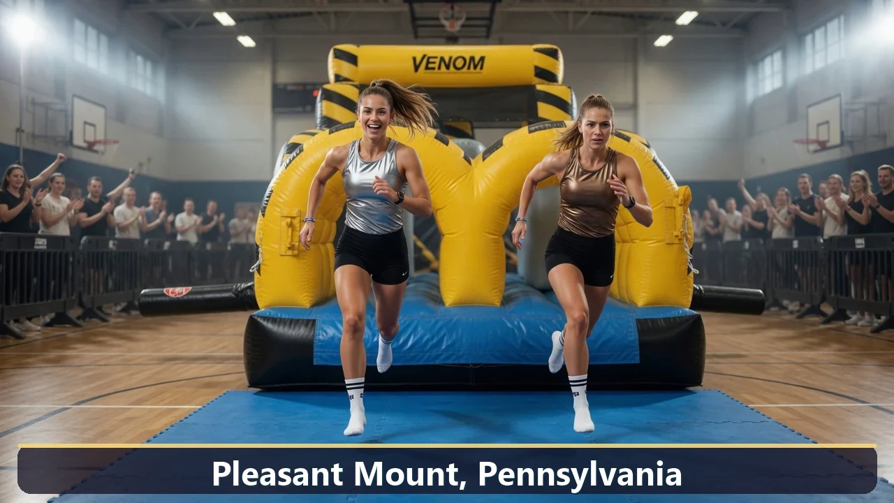 Inflatable obstacle course rental for events in Pleasant Mount, Pennsylvania