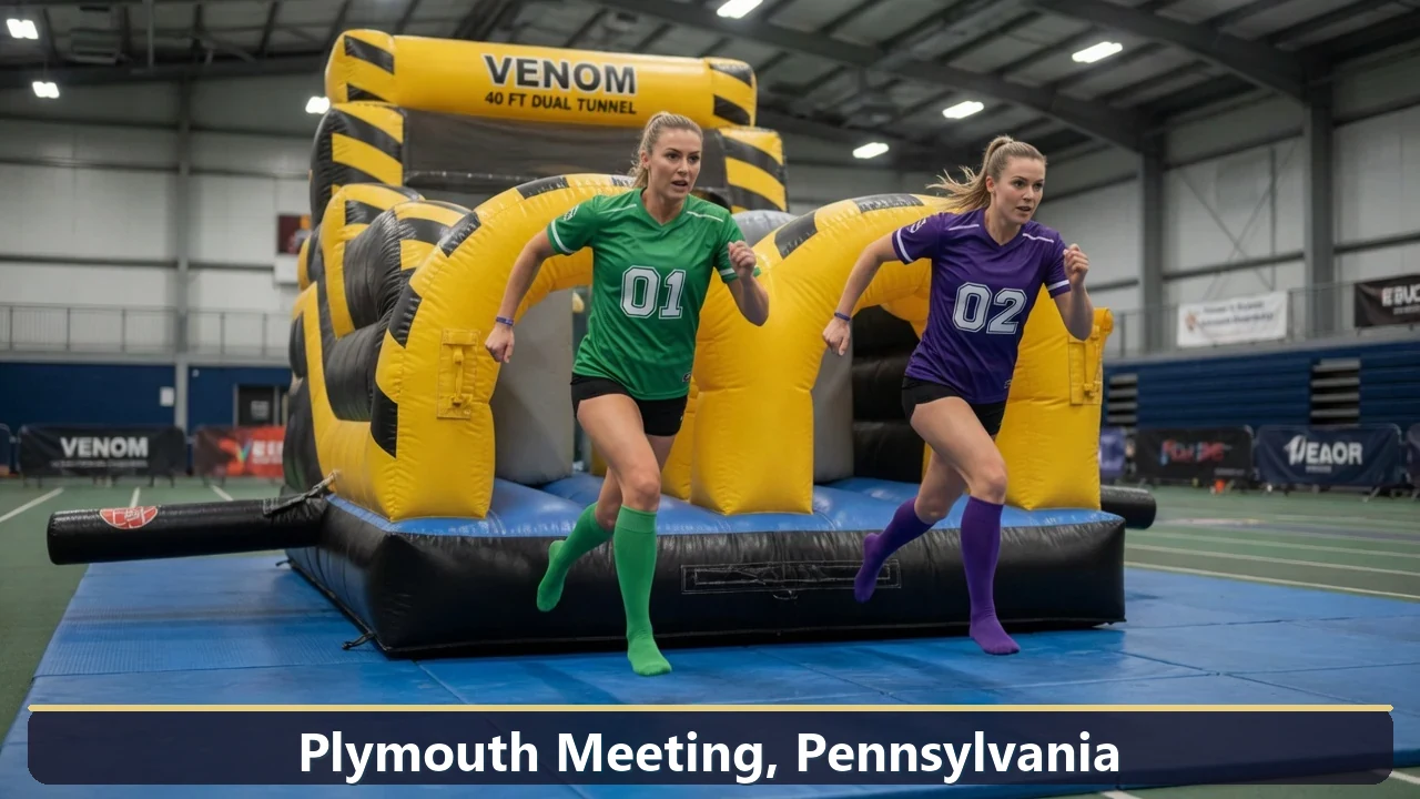 Inflatable obstacle course rental for events in Plymouth Meeting, Pennsylvania
