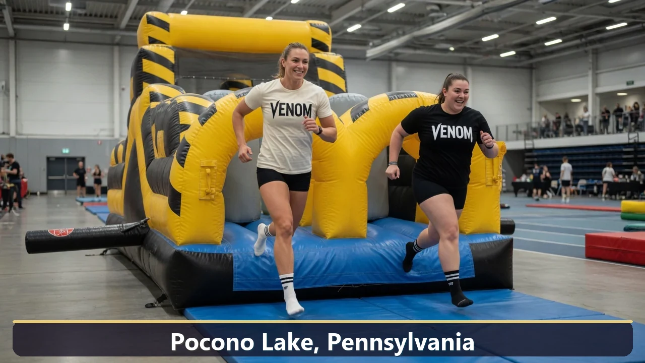 Inflatable obstacle course rental for events in Pocono Lake, Pennsylvania