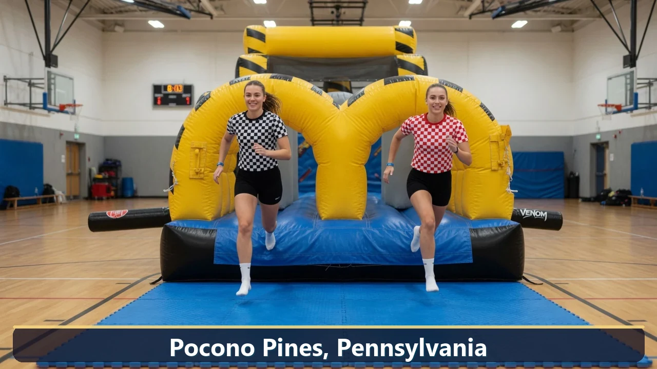 Inflatable obstacle course rental for events in Pocono Pines, Pennsylvania