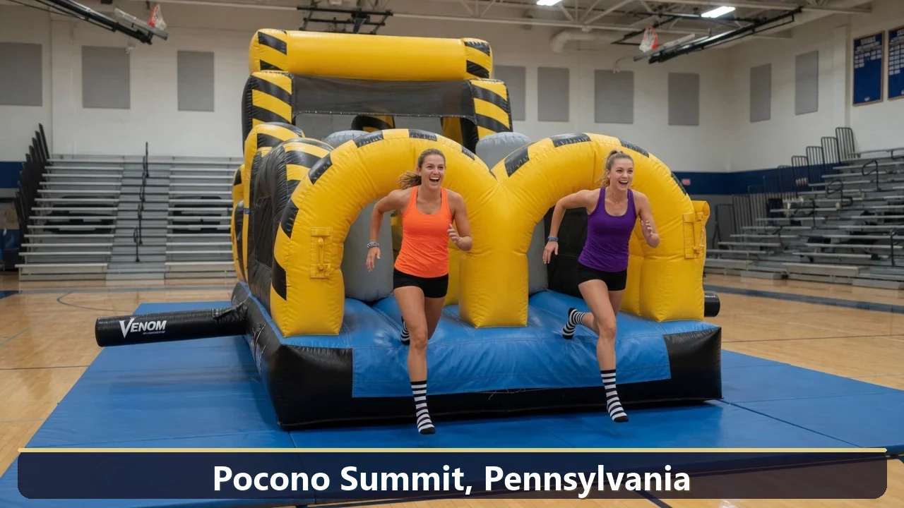 Inflatable obstacle course rental for events in Pocono Summit, Pennsylvania