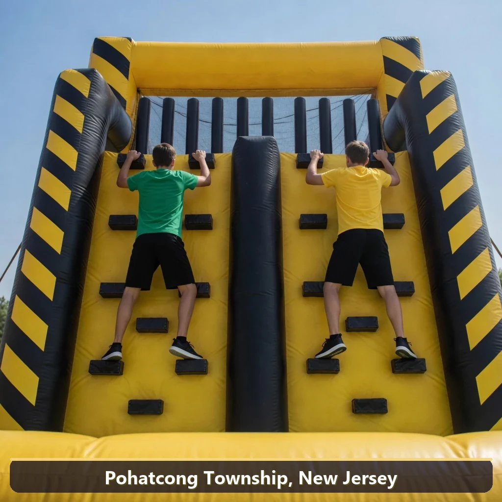 Inflatable obstacle course rental for events in Pohatcong Township, New Jersey