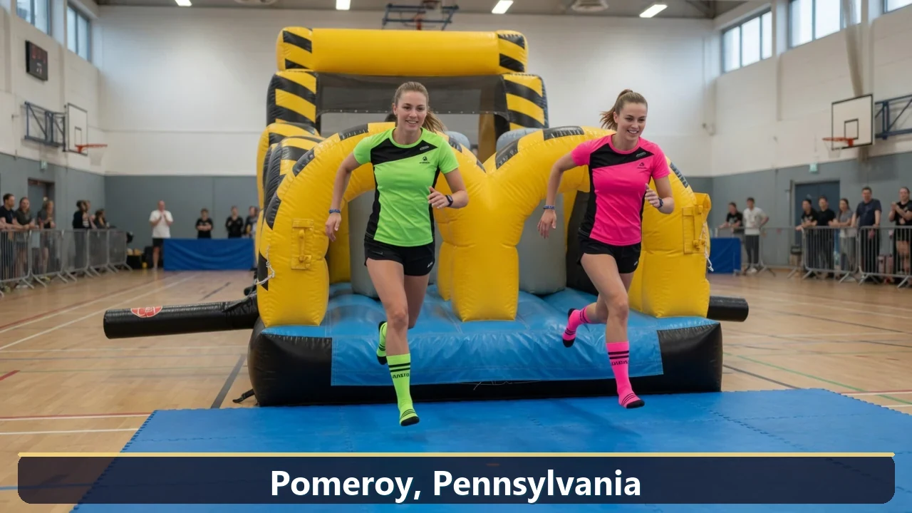 Inflatable obstacle course rental for events in Pomeroy, Pennsylvania
