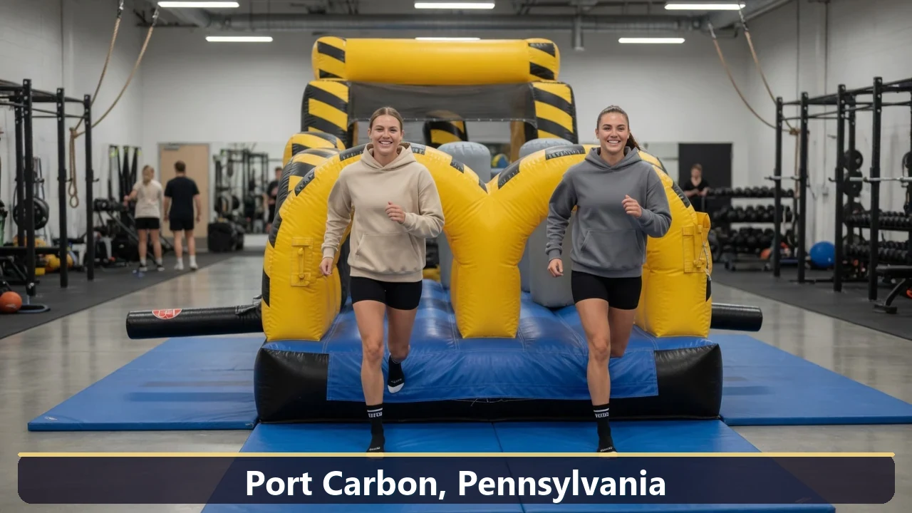 Inflatable obstacle course rental for events in Port Carbon, Pennsylvania