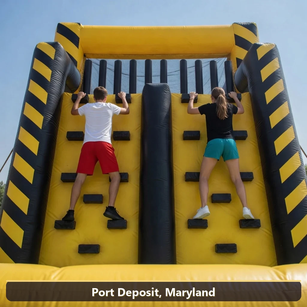 Inflatable obstacle course rental for events in Port Deposit, Maryland
