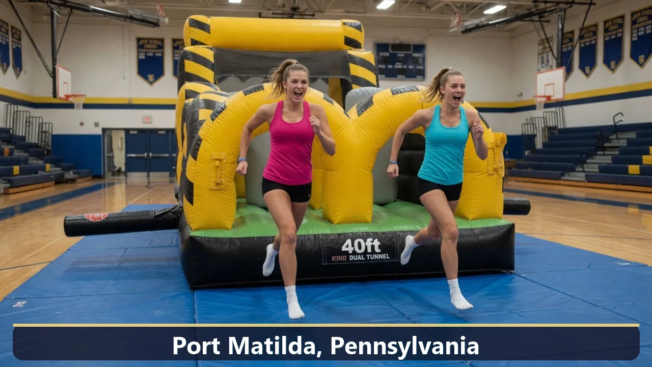 Inflatable obstacle course rental for events in Port Matilda, Pennsylvania