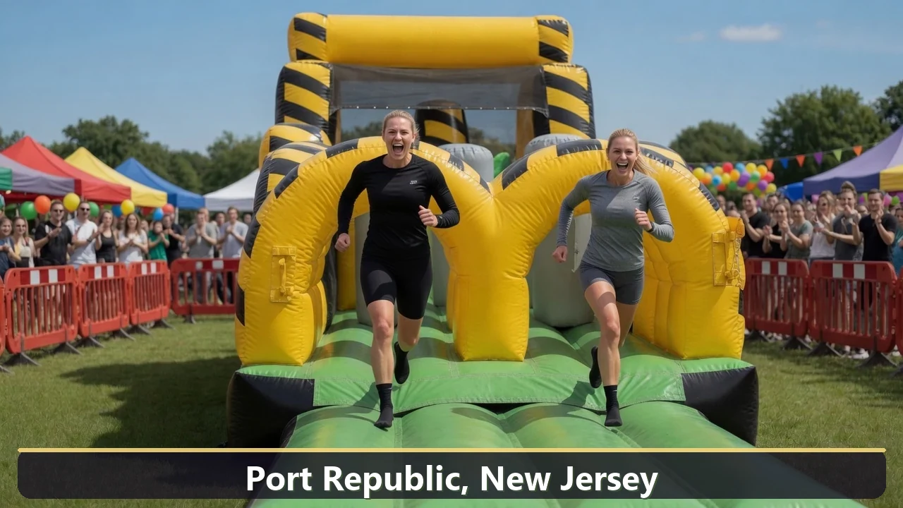 Inflatable obstacle course rental for events in Port Republic, New Jersey