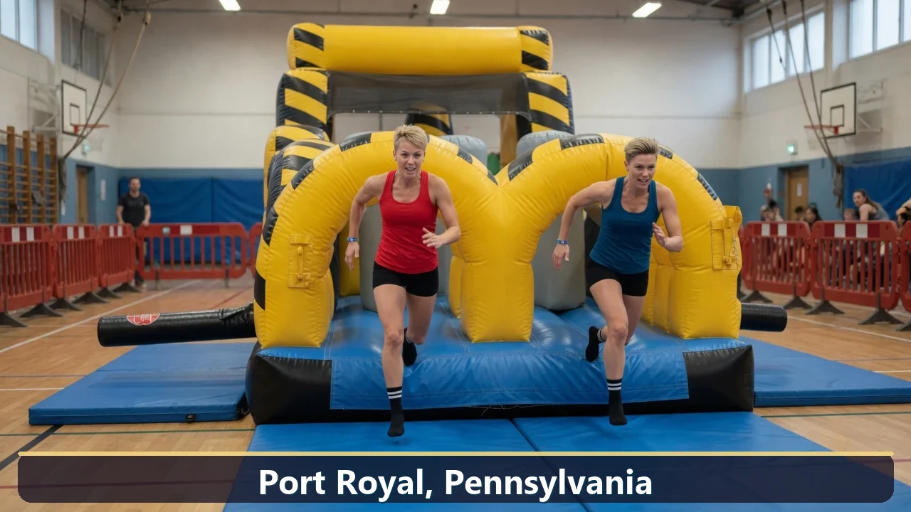 Inflatable obstacle course rental for events in Port Royal, Pennsylvania