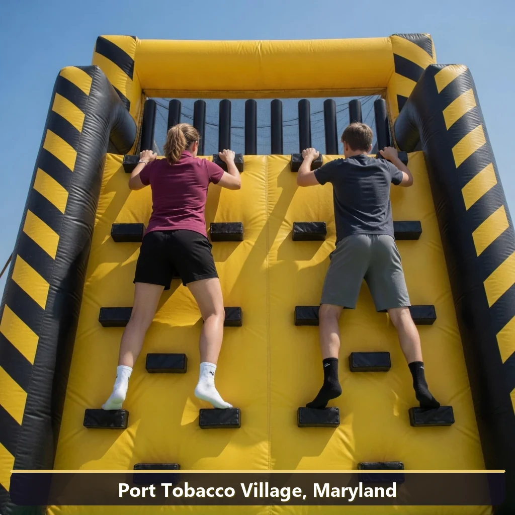 Inflatable obstacle course rental for events in Port Tobacco Village, Maryland
