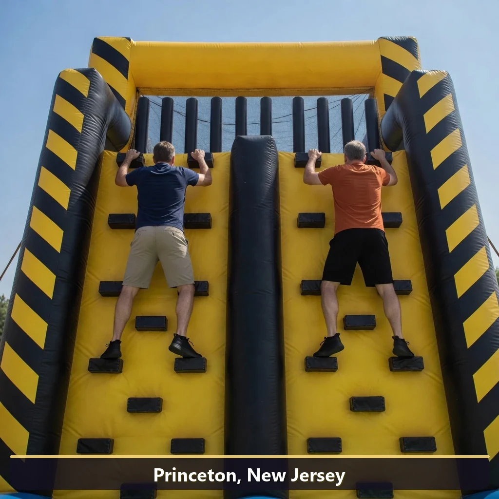Inflatable obstacle course rental for events in Princeton, New Jersey
