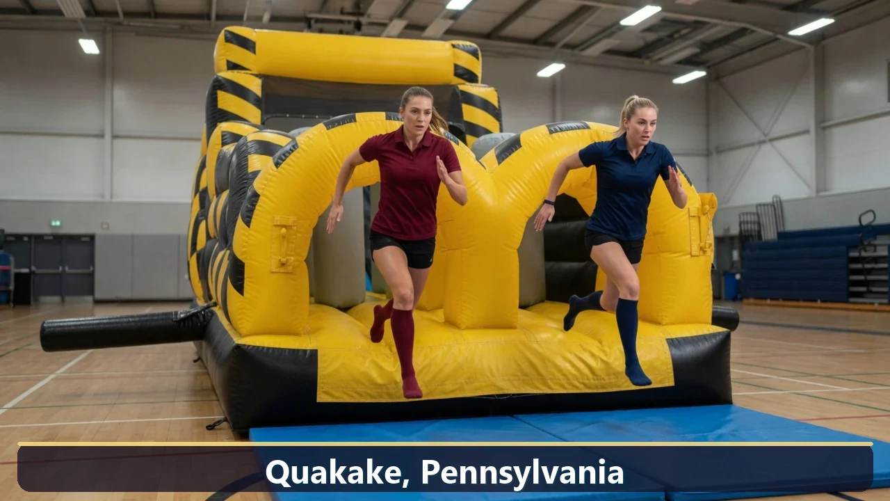 Inflatable obstacle course rental for events in Quakake, Pennsylvania