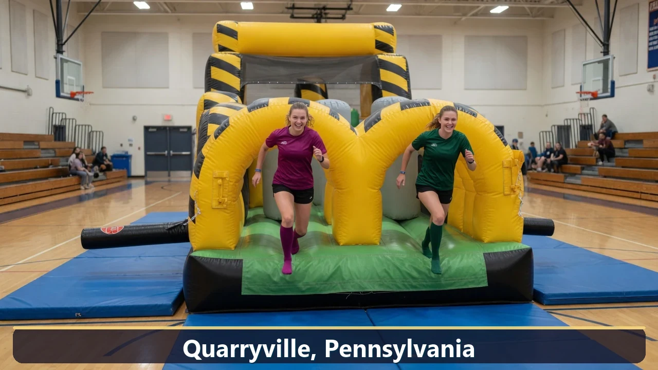 Inflatable obstacle course rental for events in Quarryville, Pennsylvania