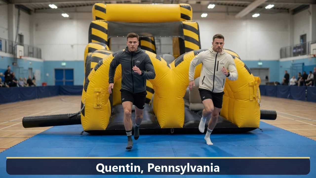 Inflatable obstacle course rental for events in Quentin, Pennsylvania