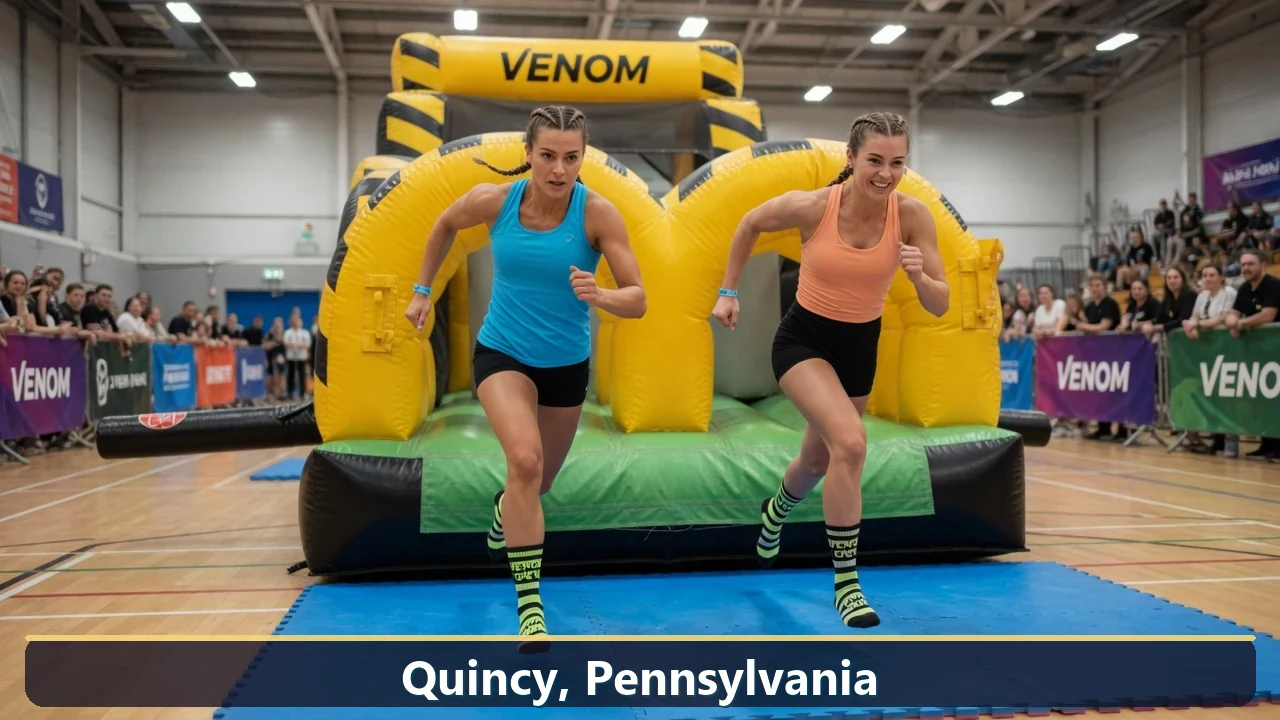 Inflatable obstacle course rental for events in Quincy, Pennsylvania