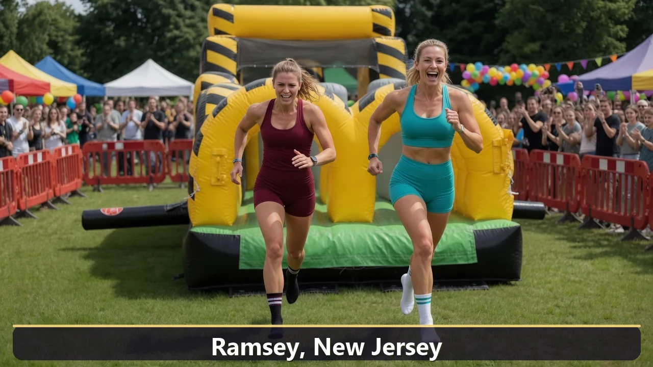 Inflatable obstacle course rental for events in Ramsey, New Jersey