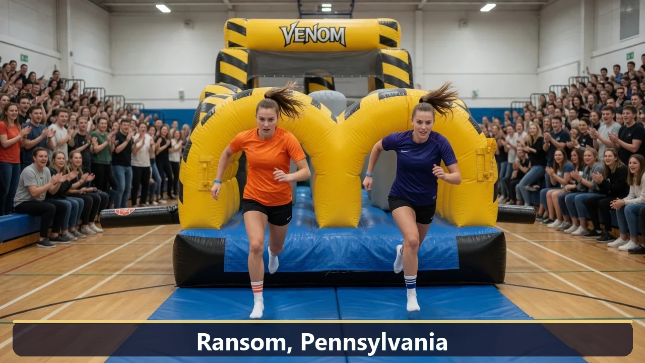 Inflatable obstacle course rental for events in Ransom, Pennsylvania