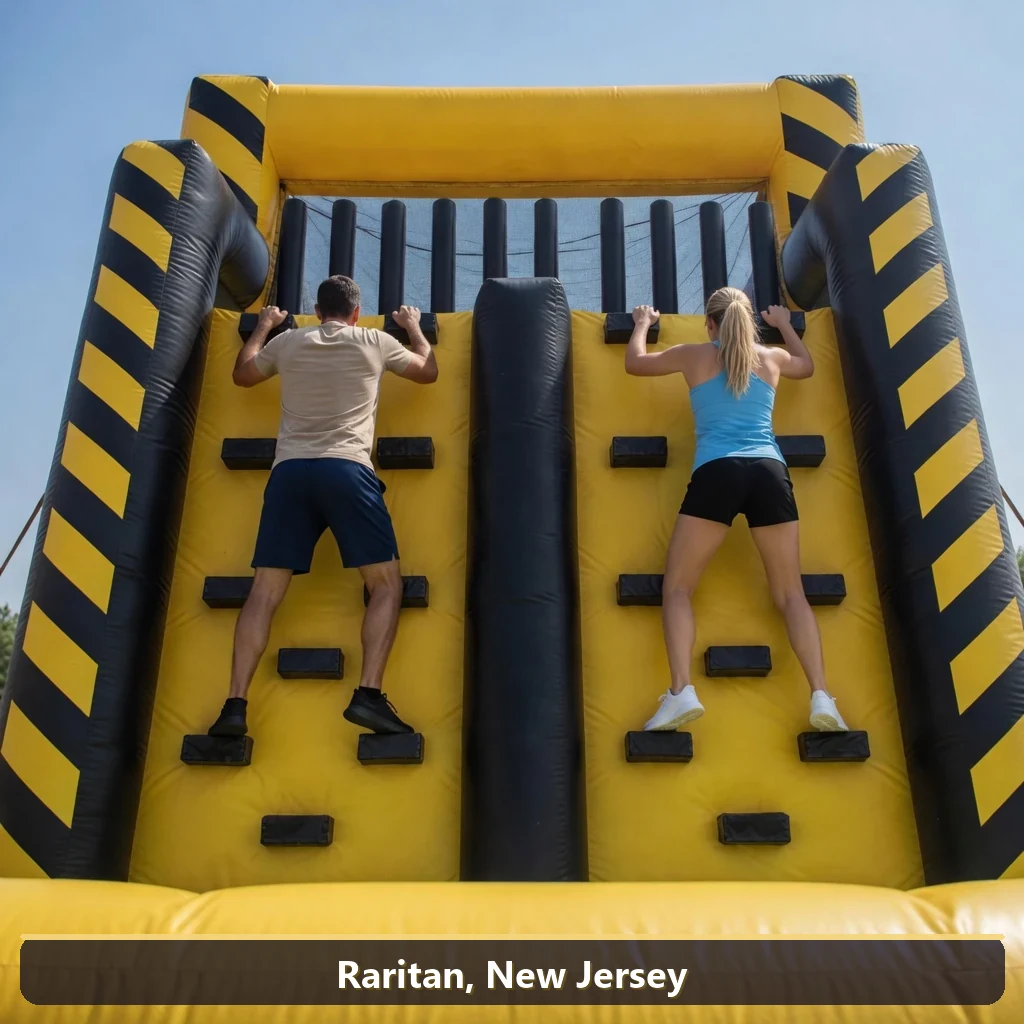 Inflatable obstacle course rental for events in Raritan, New Jersey