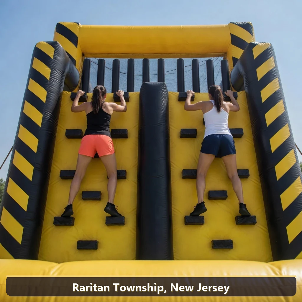 Inflatable obstacle course rental for events in Raritan Township, New Jersey
