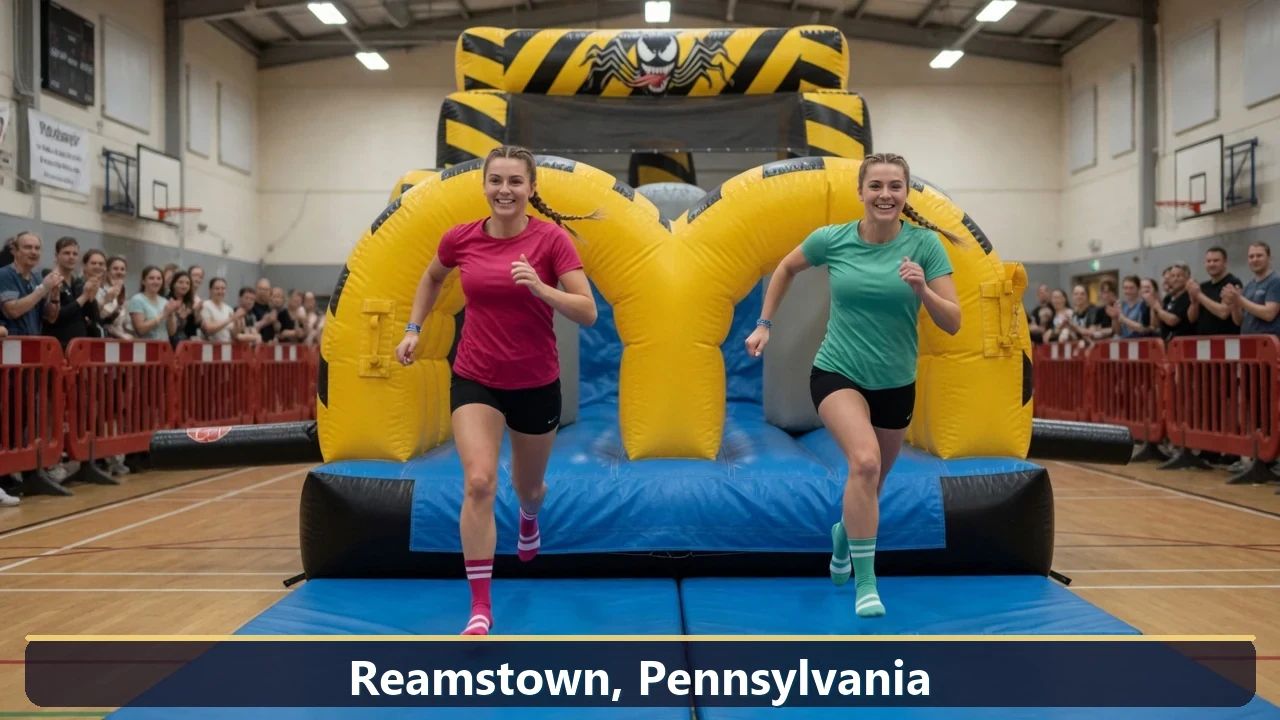 Inflatable obstacle course rental for events in Reamstown, Pennsylvania