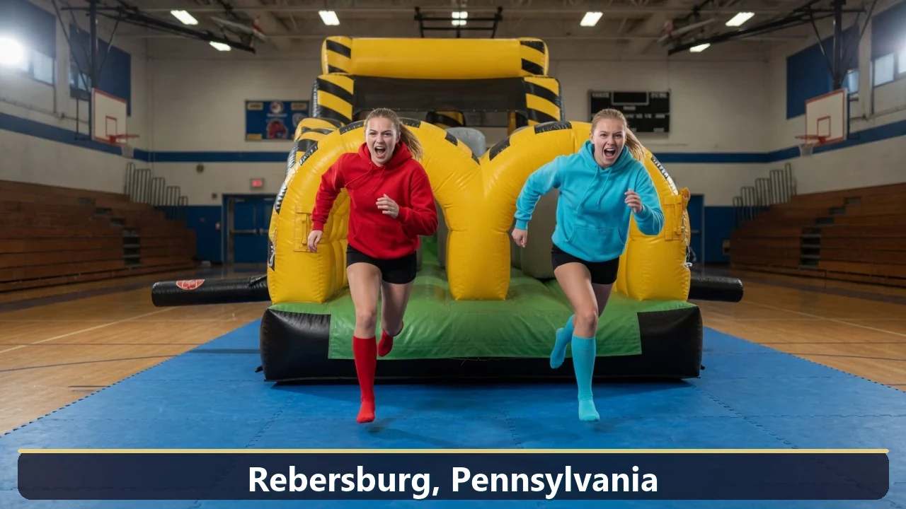 Inflatable obstacle course rental for events in Rebersburg, Pennsylvania