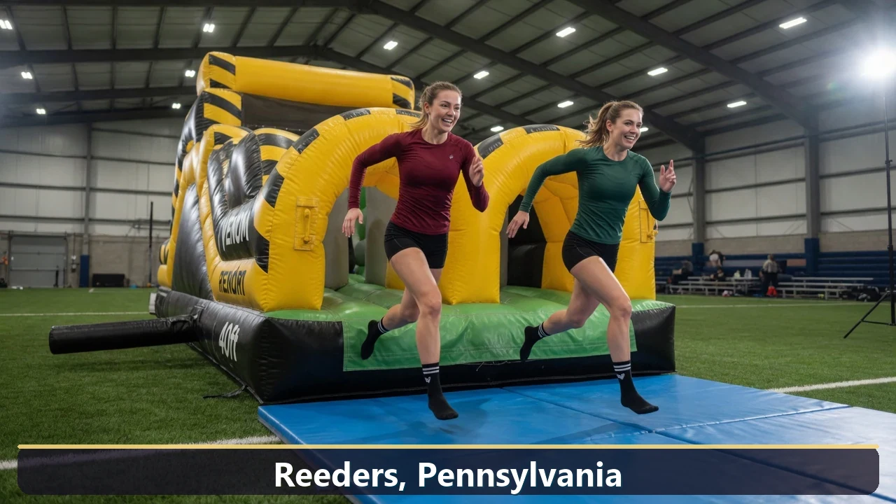 Inflatable obstacle course rental for events in Reeders, Pennsylvania