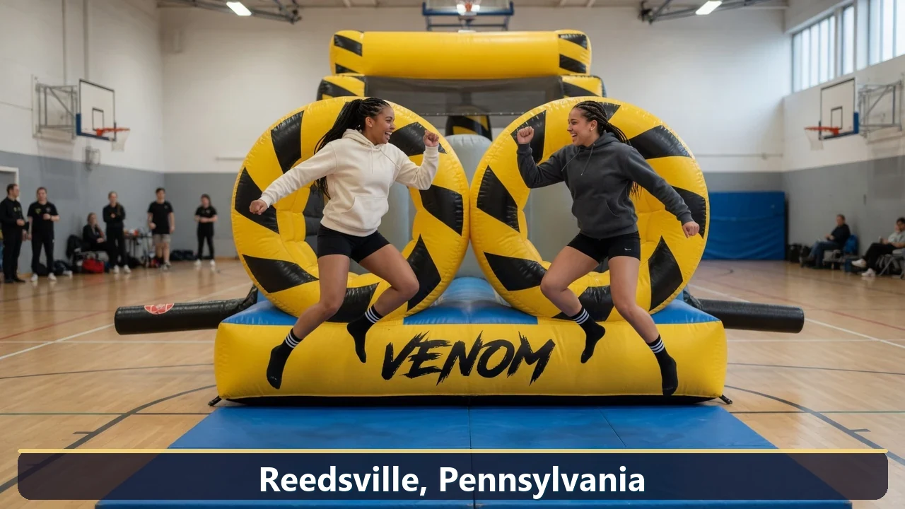 Inflatable obstacle course rental for events in Reedsville, Pennsylvania