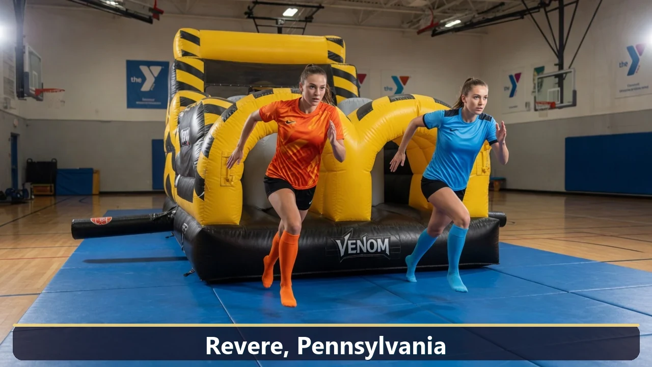 Inflatable obstacle course rental for events in Revere, Pennsylvania