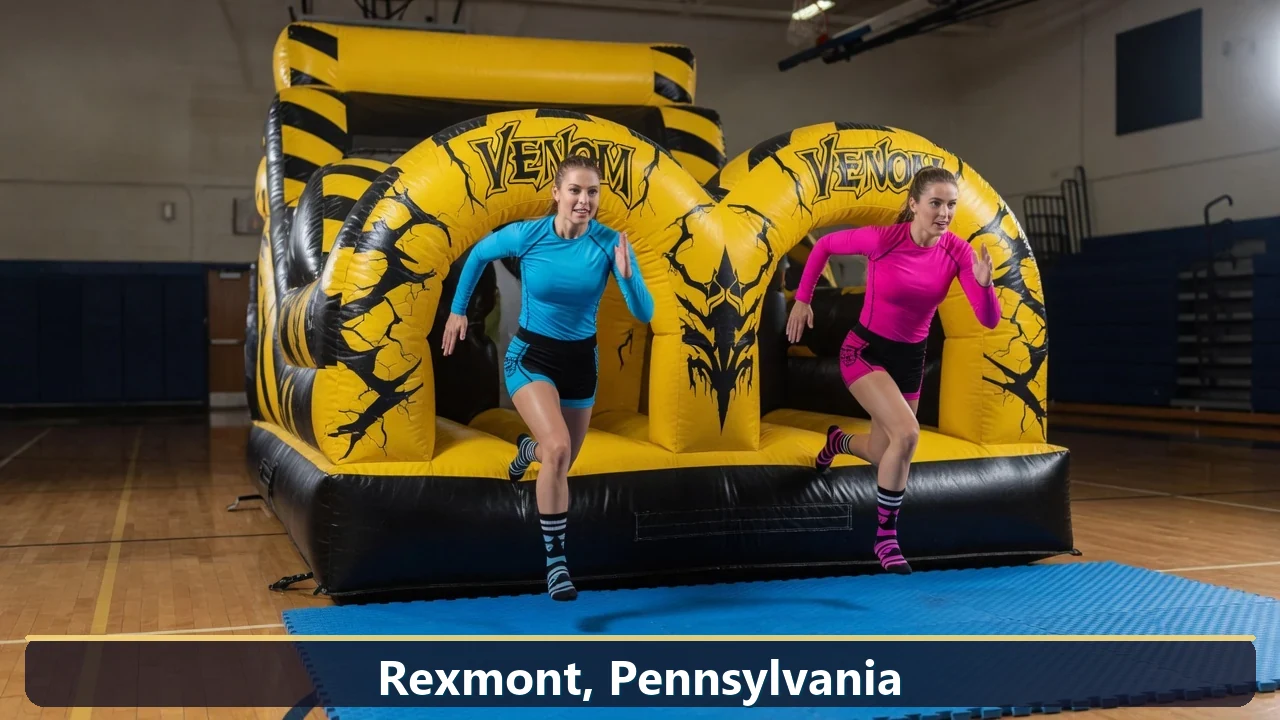 Inflatable obstacle course rental for events in Rexmont, Pennsylvania