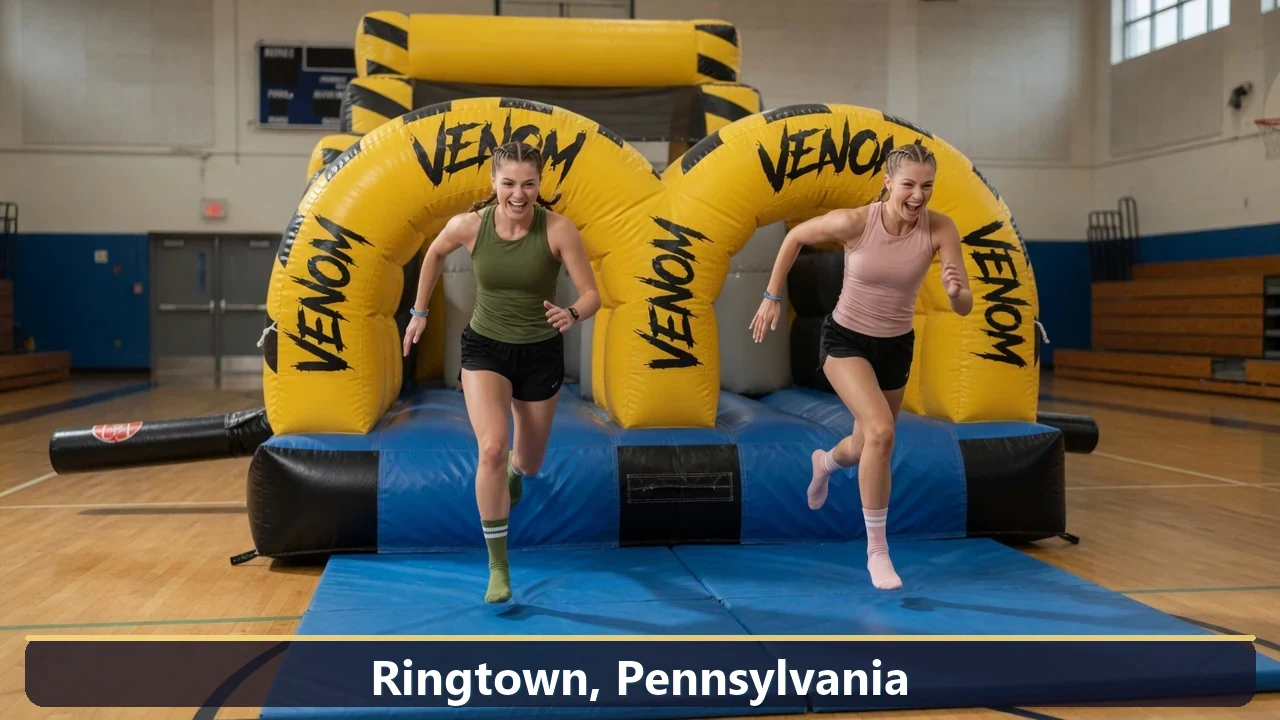 Inflatable obstacle course rental for events in Ringtown, Pennsylvania