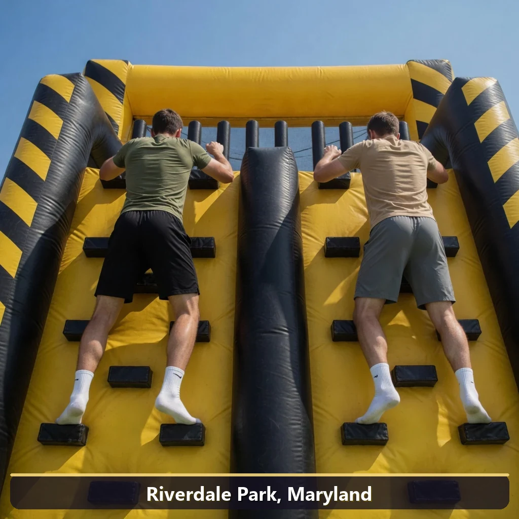 Inflatable obstacle course rental for events in Riverdale Park, Maryland