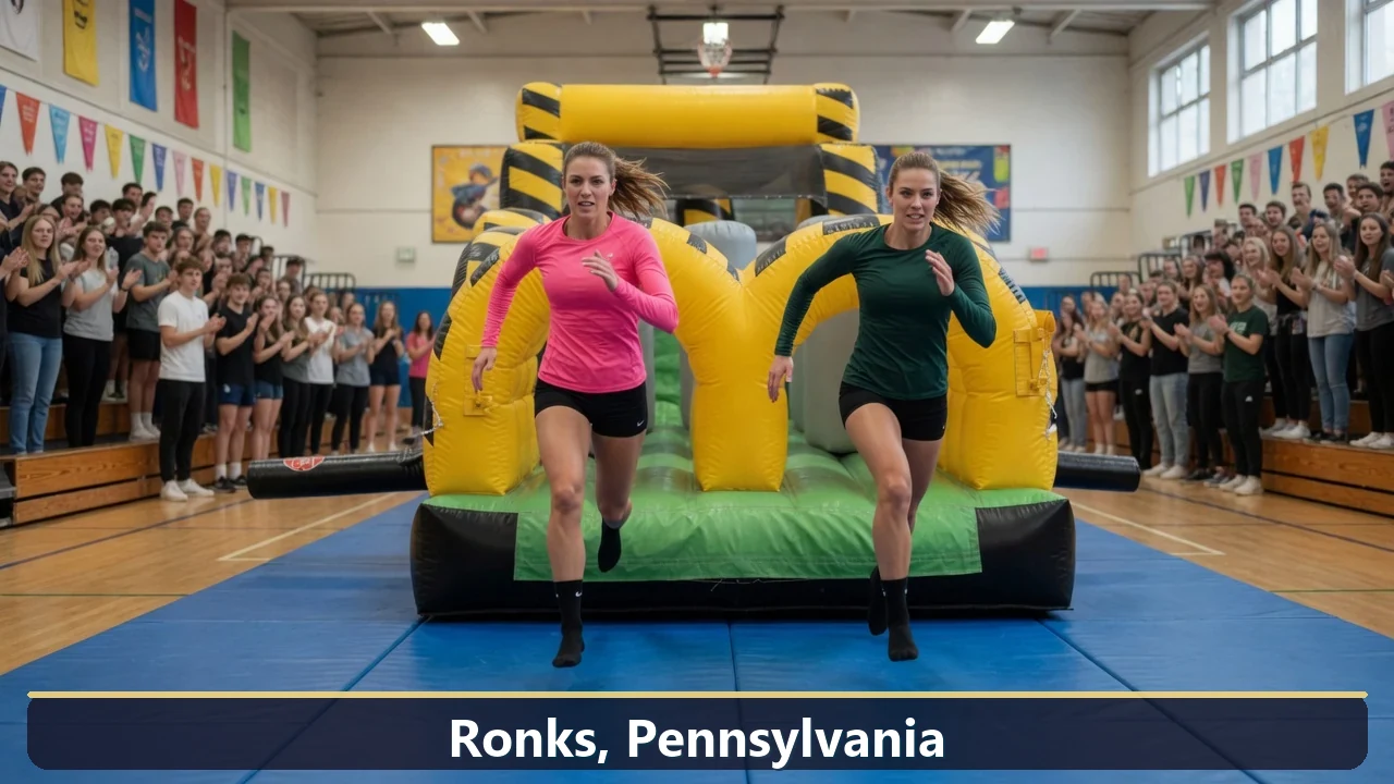 Inflatable obstacle course rental for events in Ronks, Pennsylvania