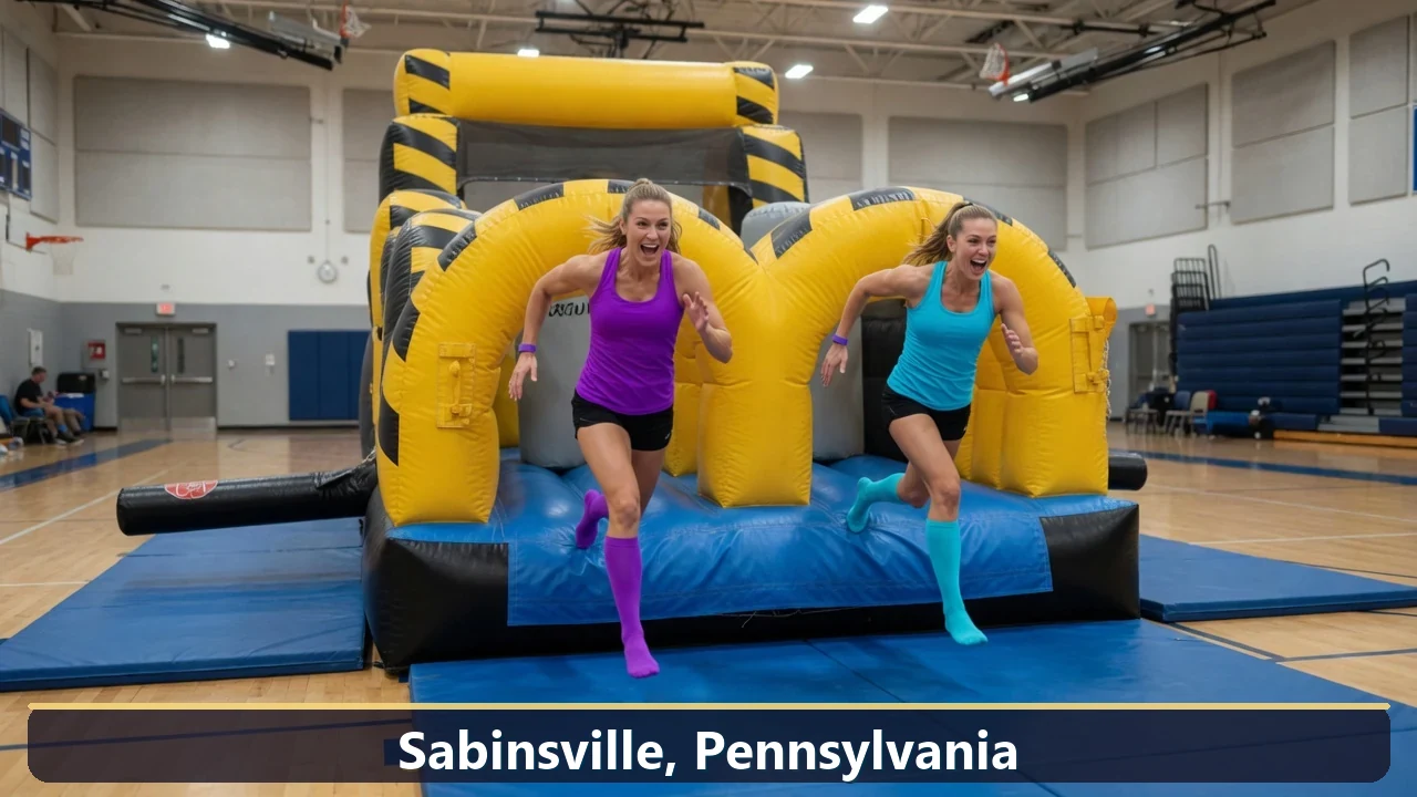 Inflatable obstacle course rental for events in Sabinsville, Pennsylvania