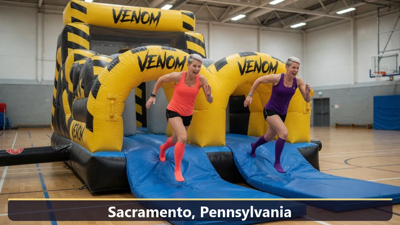 Inflatable obstacle course rental for events in Sacramento, Pennsylvania