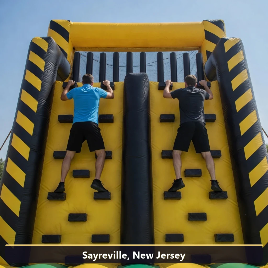 Inflatable obstacle course rental for events in Sayreville, New Jersey