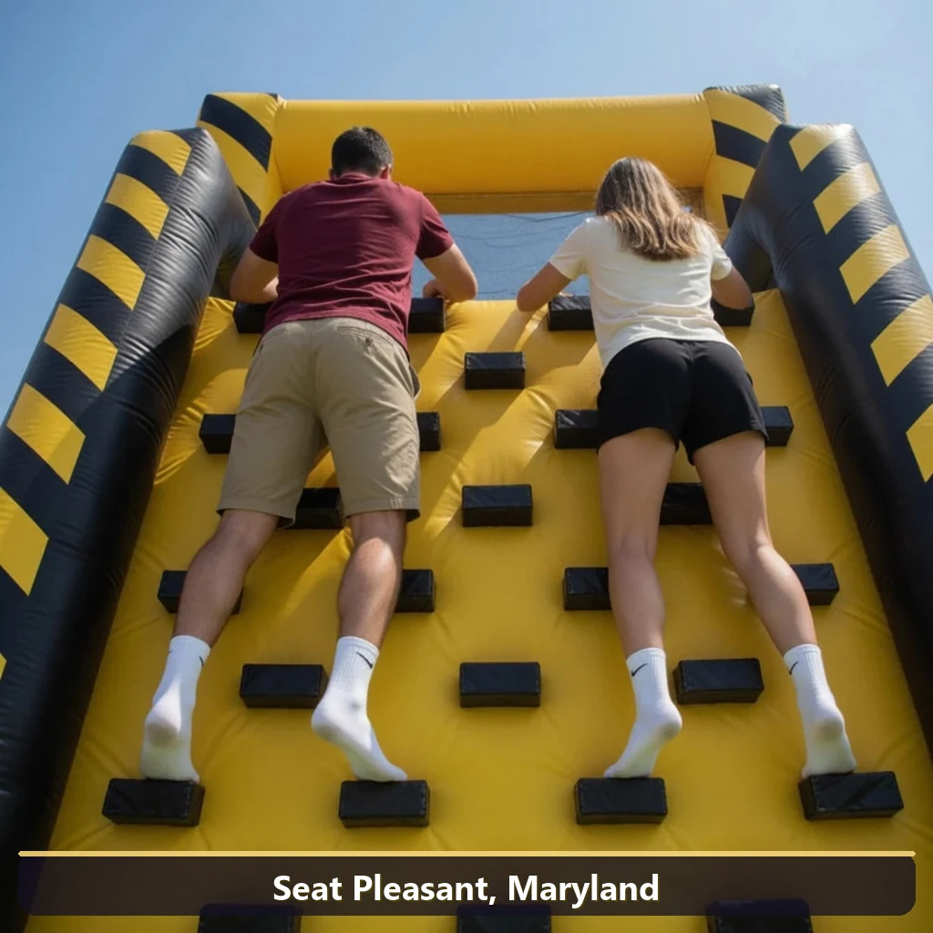 Inflatable obstacle course rental for events in Seat Pleasant, Maryland