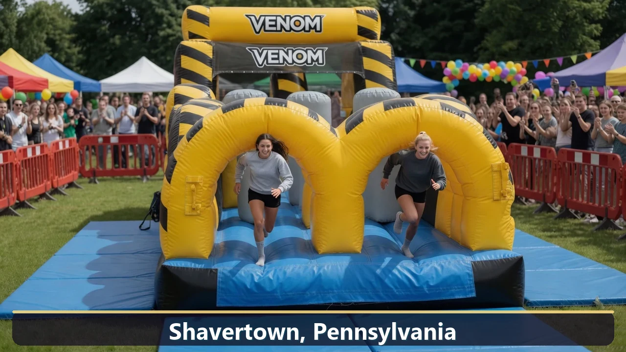 Inflatable obstacle course rental for events in Shavertown, Pennsylvania