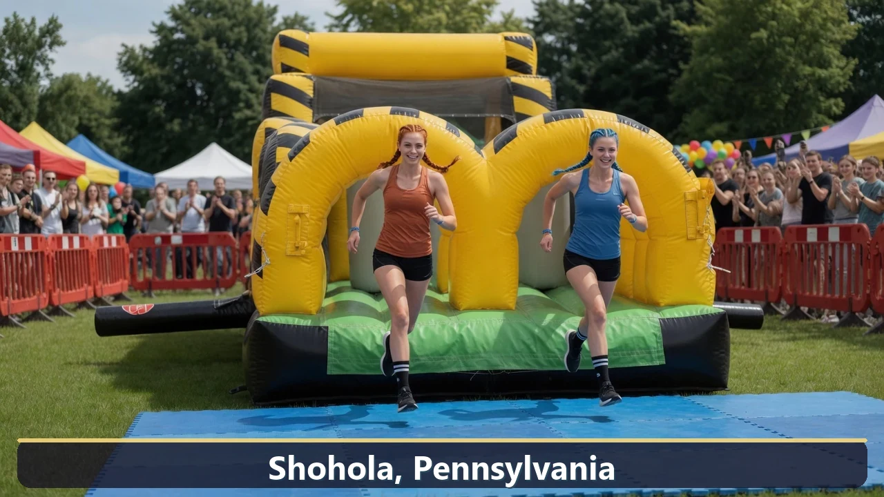 Inflatable obstacle course rental for events in Shohola, Pennsylvania