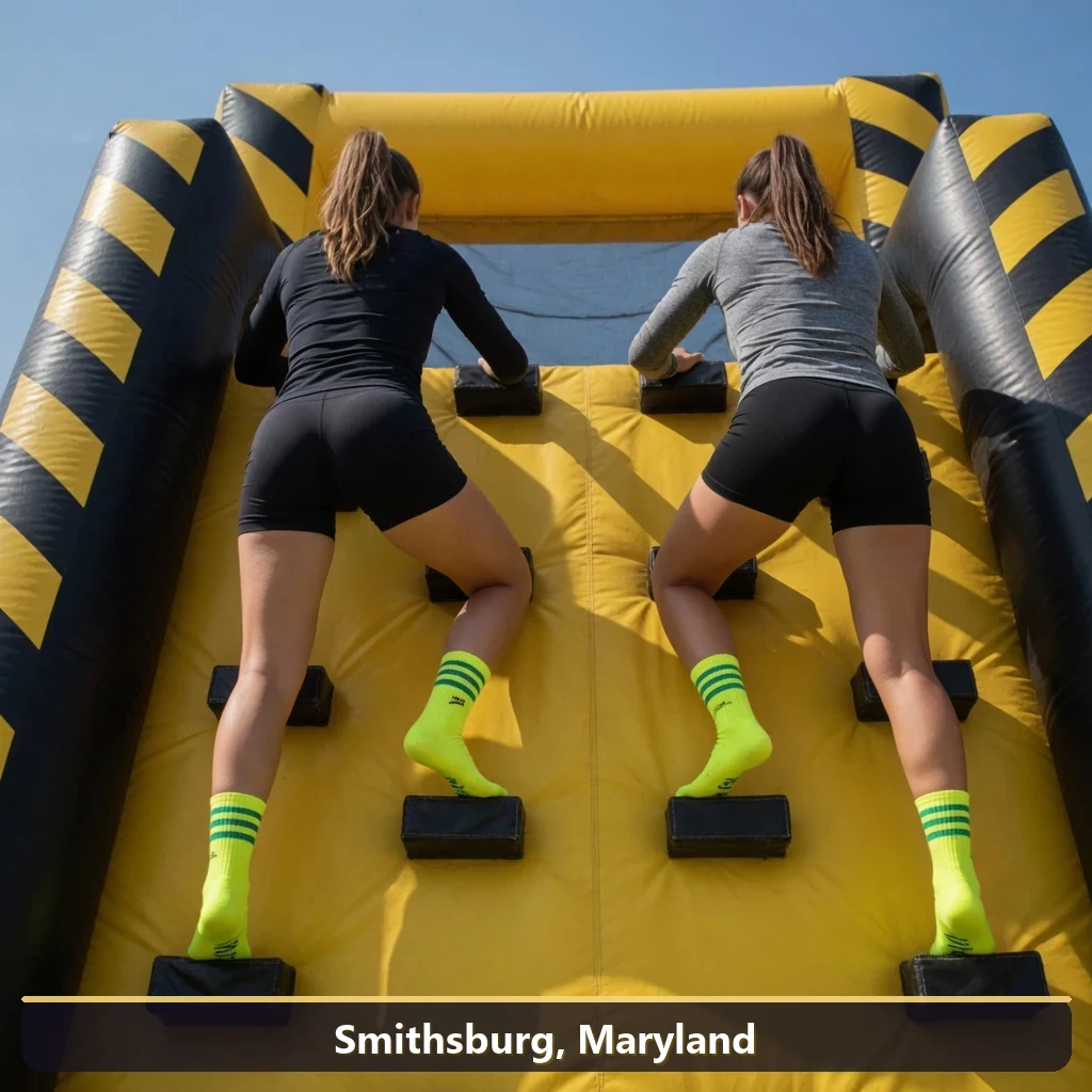 Inflatable obstacle course rental for events in Smithsburg, Maryland