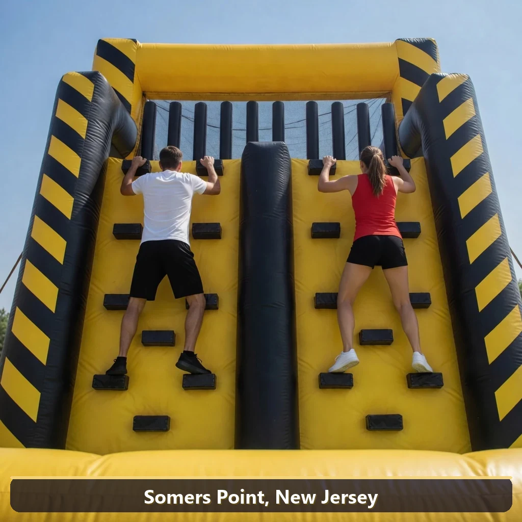 Inflatable obstacle course rental for events in Somers Point, New Jersey