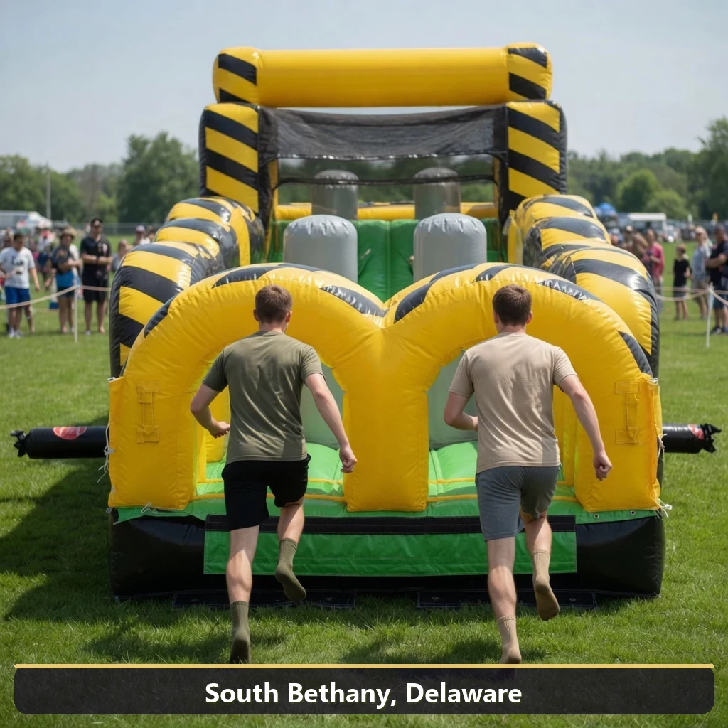 Inflatable obstacle course rental for events in South Bethany, Delaware