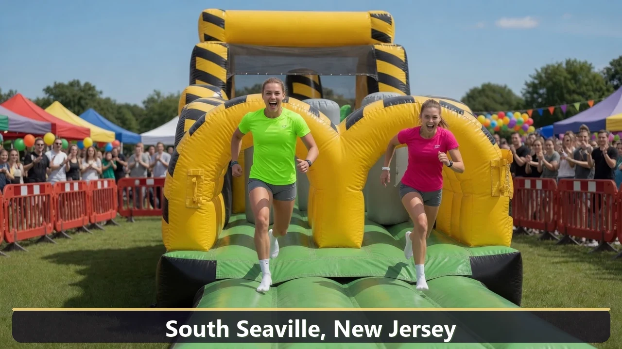 Inflatable obstacle course rental for events in South Seaville, New Jersey